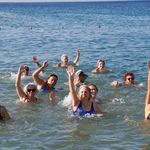 Dünya Barış Gününe denizde pilates ile başladılar