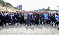 Başkan İrfan Önal, şantiyede işçilerle buluştu
