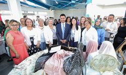 Bayraklı’da kadın eliyle üretilen sanat sergilendi