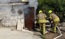 Gönen’de mermer atölyesinde çıkan yangın kısa sürede söndürüldü