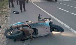 Keşan’da tır ile çarpışan motosikletin sürücüsü yaralandı