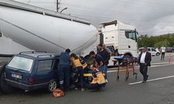 Malatya’da silobas ile otomobil çarpıştı: 1 yaralı