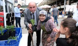 Manisa'da Anneler Günü’nde binlerce çiçek dağıtıldı