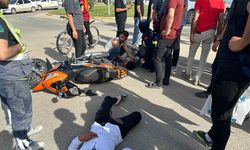 Otomobil ile motosiklet çarpıştı: 2 yaralı