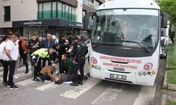 Samsun’da halk otobüsünün çarptığı yaya yaralandı