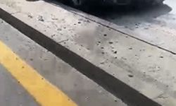 Başkentte araç yangını: Aracın motoru alev aldı