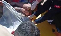 İş makinesi elektrik tellerine temas etti, 1 işçi yaralandı