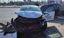 Karaman’da otomobiller çarpıştı: 1 yaralı