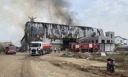 Mersin’de pamuk fabrikasında yangın, ekipler müdahale ediyor