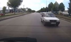 TOFAŞ ile ölümüne makas kamerada... Kaza böyle teğet geçti