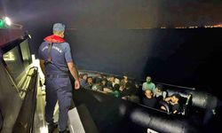 Kuşadası açıklarında 18 düzensiz göçmen kurtarıldı