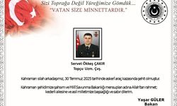 MSB: Edirne’de meydana gelen araç kazasında 1 asker şehit oldu