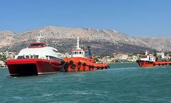 Çeşme’den Sakız’a giden yolcu gemisi limanda kontrolden çıktı