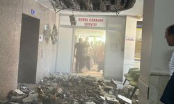 Denizli Devlet Hastanesi’nde korkutan tavan çökmesi