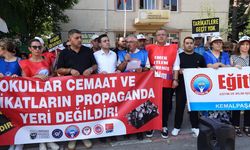 Kemalpaşa’da tarikat tepkisi: “Laik Eğitimden Vazgeçmeyeceğiz”