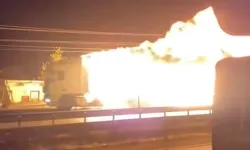 Samsun’da alev topuna dönen TIR korku dolu anlar yaşattı