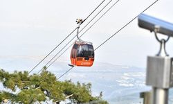 Balçova Teleferik Tesislerinde bakım çalışması