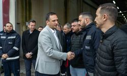 Başkan Ömer Eşki mesai arkadaşlarıyla bayramlaştı