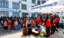 Bodrum'da okullarda deprem tatbikatı