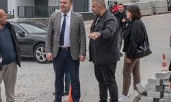 Değirmendere'de yol çalışmaları yerinde incelendi