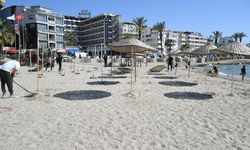 Kuşadası plajlarında sezon hazırlığı başladı