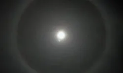 Karahisar Kalesi'nde ay büyüledi