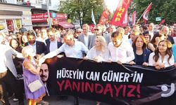 Özgür Özel'den Hüseyin Can Güner'e destek yürüyüşü