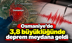 Osmaniye'de 3,8 büyüklüğünde deprem meydana geldi