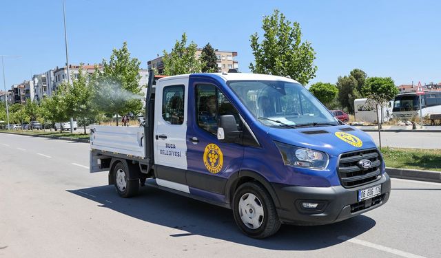 Buca’da yaz boyu zararlılara karşı ilaçlama seferberliği