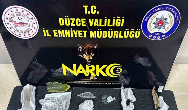 Düzce’de polisten uyuşturucu operasyonu