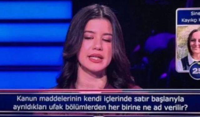 Kim Milyoner'de hukuk öğrencisinin bilemediği soru tartışma yarattı