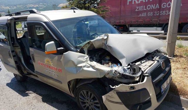 Samsun’da 4 araçlı zincirleme trafik kazası: 1 yaralı
