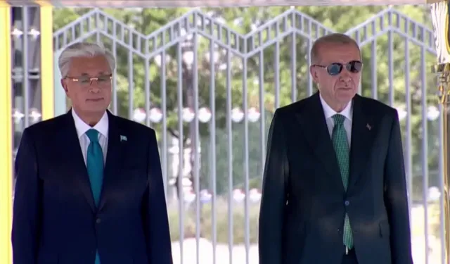 Kazakistan Cumhurbaşkanı Tokayev Beştepe'de