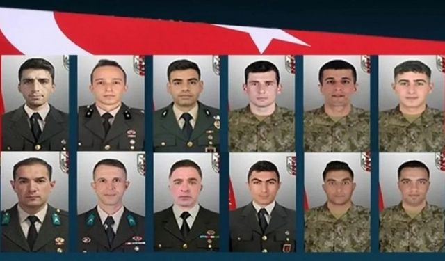 MSB'den 14 askerin şehit olmasına ilişkin açıklama