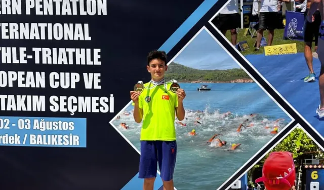 Muğlalı sporcu Kerem Batur Genç’ten çifte madalya 