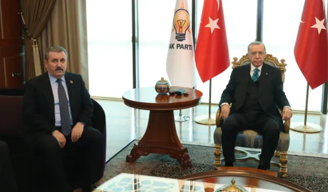 Cumhurbaşkanı Erdoğan’dan BBP lideri Destici’yi kabul etti