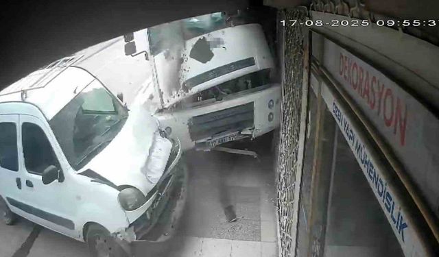 Freni boşalan arazöz ortalığı savaş alanına çevirdi