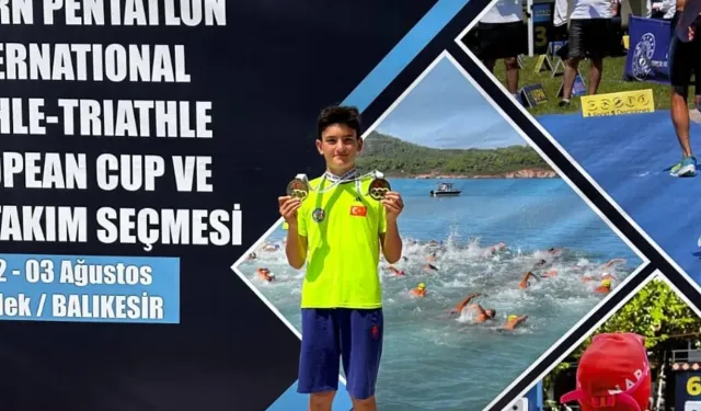 Muğlalı sporcu Kerem Batur Genç’ten çifte madalya