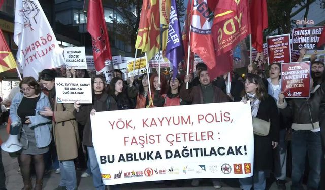 Gençlik örgütlerinden YÖK protestosu