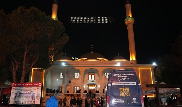 Denizli Büyükşehir'den Regaip Kandili'nde gönüllere dokunan ikram