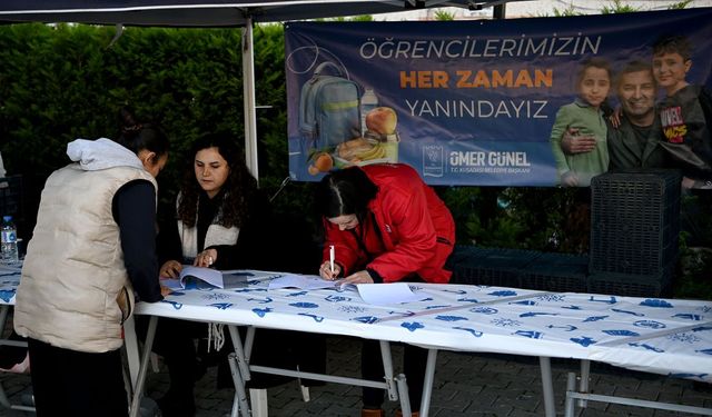Kuşadası'nda Beslenme Çantası Desteğine velilerden tam not