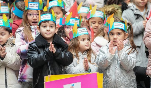Manisalı çocuklar Yerli Malı Haftası'nı kutladı