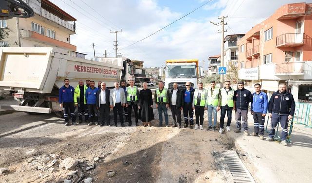 Merkezefendi'de yollar daha konforlu hale geliyor