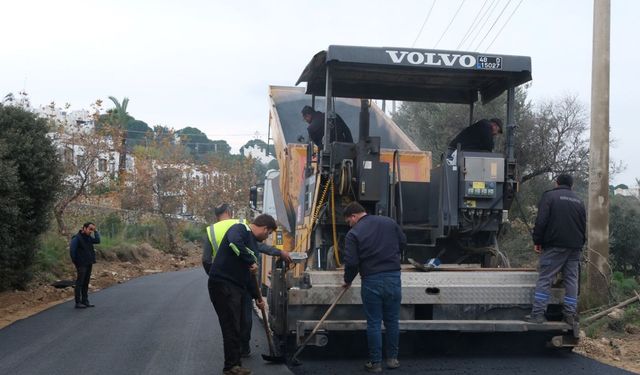Yağmur öncesinde asfalt çalışmaları tamamlandı