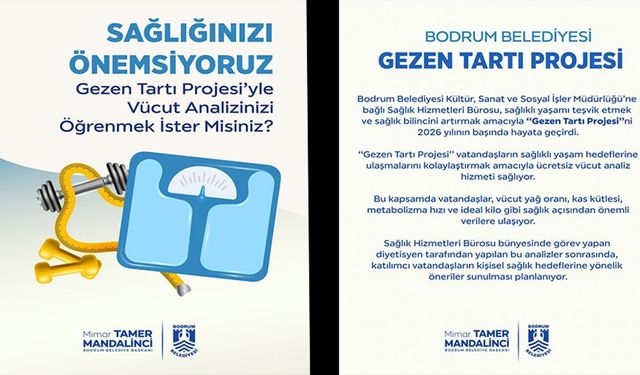 Bodrum Belediyesi'nden sağlık odaklı proje