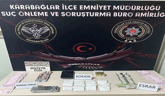 İzmir'de sevgililere yasadışı madde operasyonu