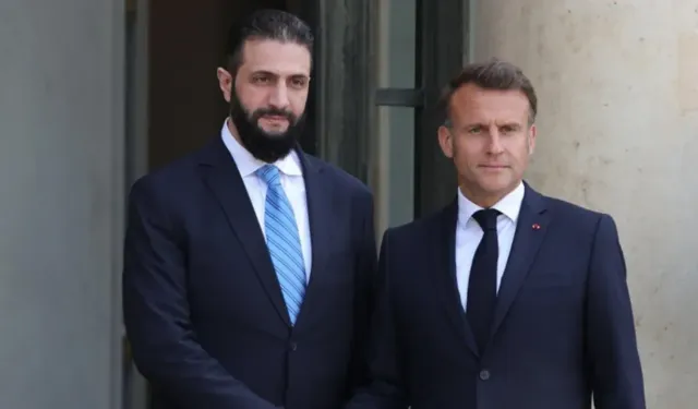 Şara ile görüşen Macron'dan SDG'ye entegrasyon çağrısı