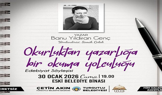 Turgutlu Belediyesi'nden edebiyat buluşması