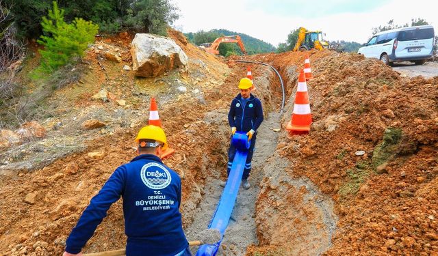 Büyükşehir DESKİ'den Elmalı Mahallesi'ne altyapı yatırımı
