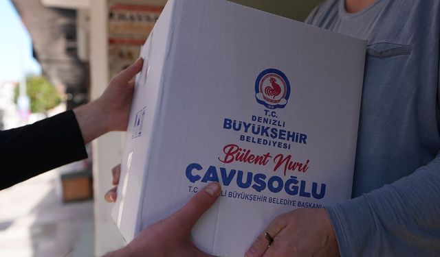 Denizli Büyükşehir'den on binlerce aileye destek